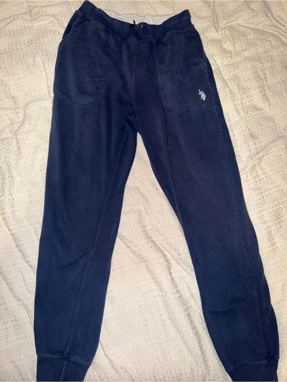 Polo by Ralph Lauren Navy Kids Fleece Joggers with Embroidered Pony